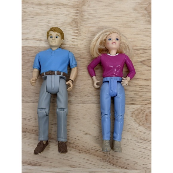 Fisher-Price Other - Vintage 2000 Loving Family Dollhouse Mother/Mom And Father/Dad Dolls #9